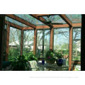 3d Wood Grain Single, Double Glass Sunrooms With 3d Wood Grain Surface Treatment